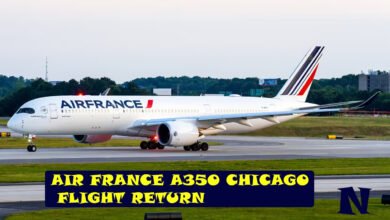 air france a350 chicago flight return