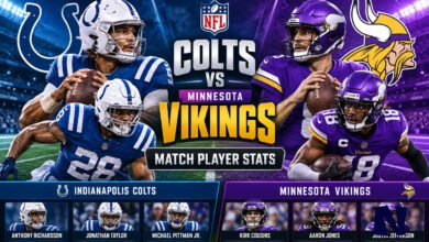 colts vs minnesota vikings match player stats