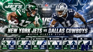 new york jets vs dallas cowboys match player stats