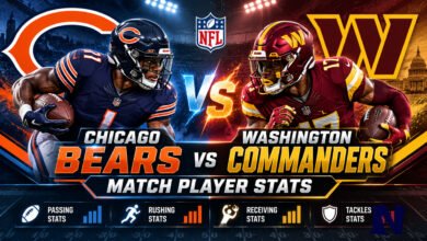 Chicago Bears vs Washington Commanders Match Player Stats